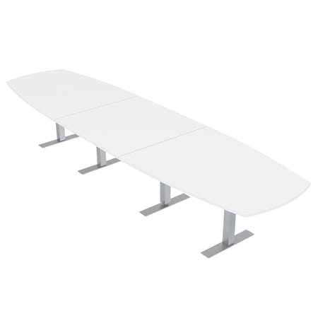 Skutchi Designs 45 in W, 166 in L, 29 in H, Engineered Wood Top, White HAR-ABOT-46X168-T-XD09